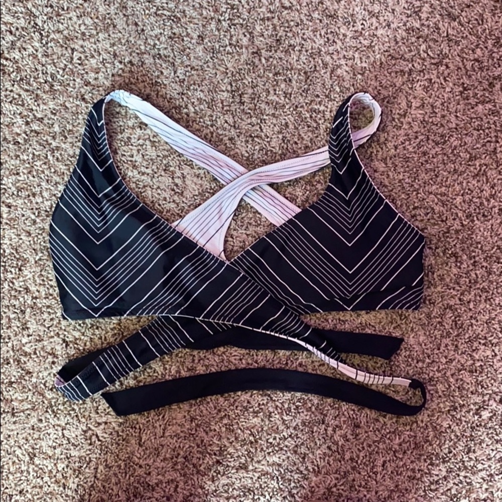 athleta reversible swim top